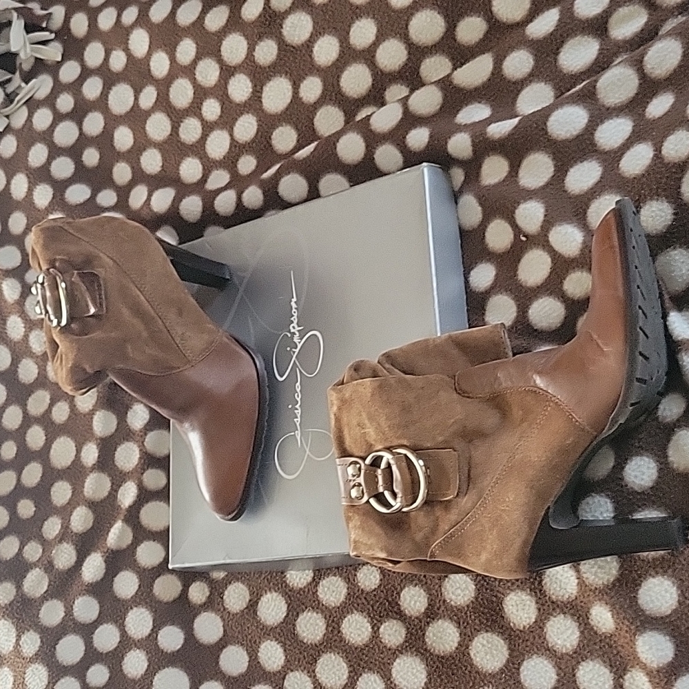 Jessica Simpson 4.5 inch slip on boots